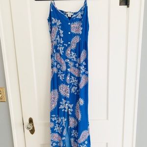 Floral button down maxi dress